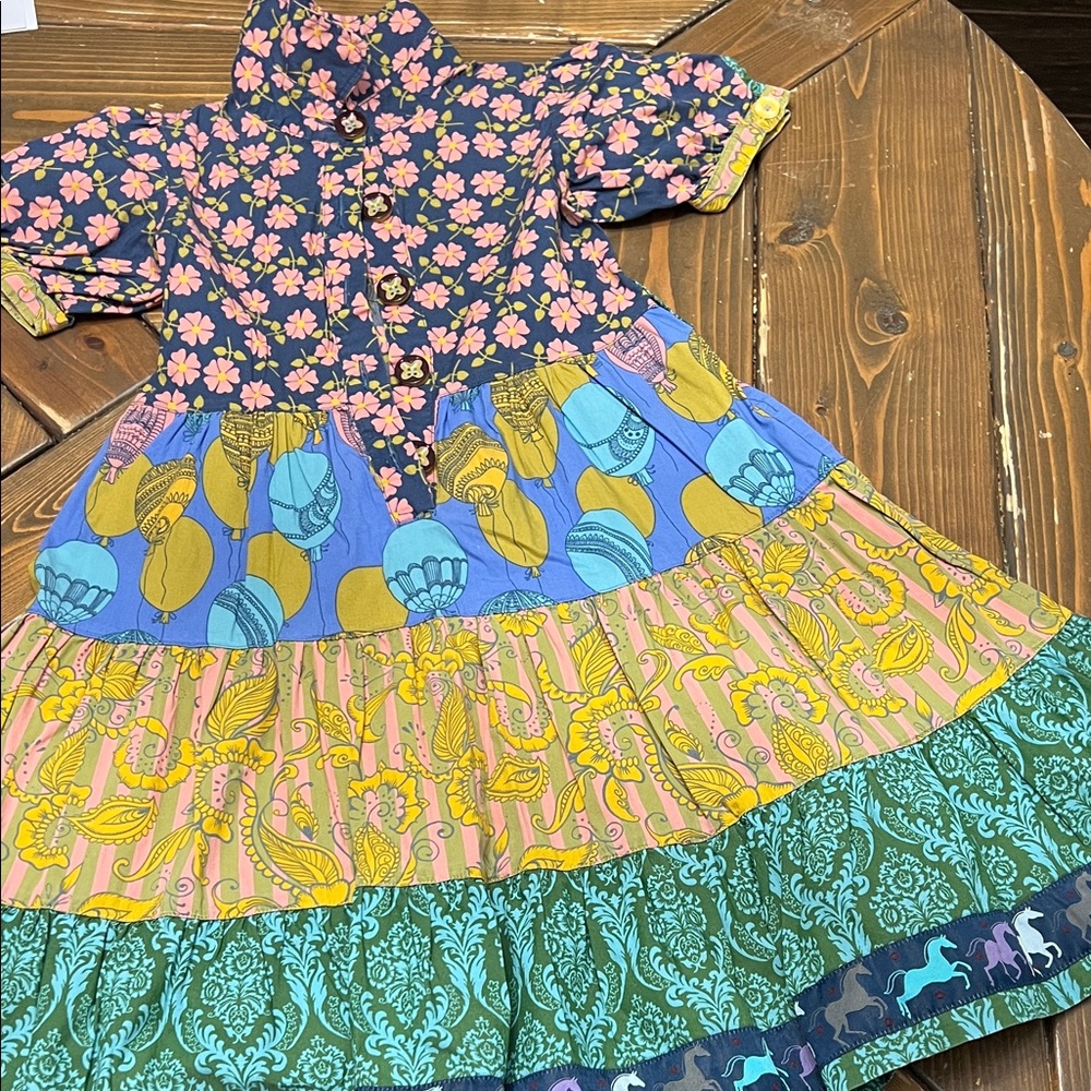 Matilda Jane Multicolor Floral and Patterned Kids Dress